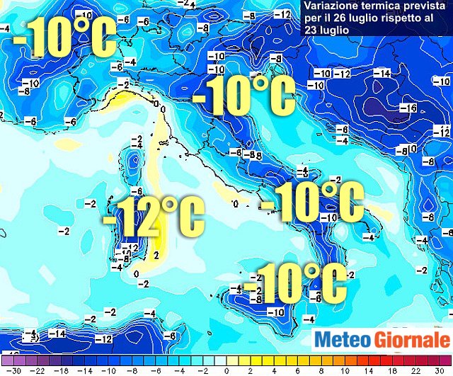 Cambiamento Meteo Crollo Termico Verso La Penisola Anche Di Gradi