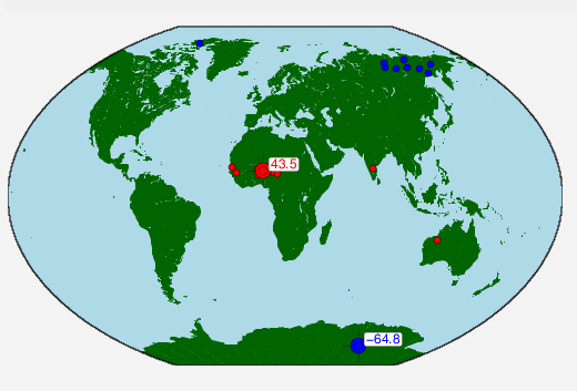 Estremi Meteo Nel Mondo Oltre Gradi Di Differenza Tra Luogo Pi