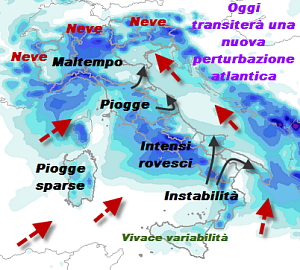 Transita Una Nuova Perturbazione Piove Su Gran Parte D Italia E Nevica