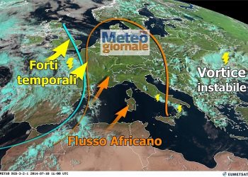 caldo-crescente-sull’italia,-forti-temporali-avanzano-verso-l’ovest-europa