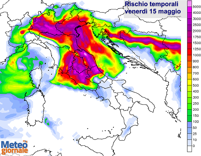 Temporali Violenti E Rischio Nubifragi Con Grandine: Le Zone Più A ...