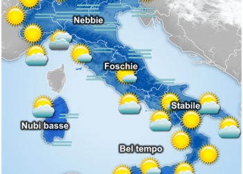 meteo-italia:-stabile,-con-nebbie-e-nubi-basse-in-accentuazione-sino-al-weekend