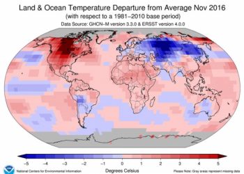 trend-clima:-novembre-2016-e-stato-il-secondo-piu-caldo-di-sempre