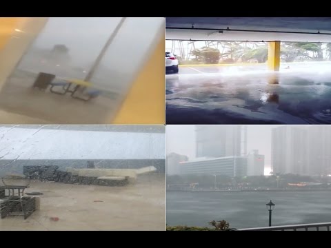 tempesta-su-miami,-tornado-tra-alabama-e-florida,-video-collage