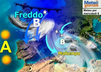 meteo-invernale-al-top,-maltempo-anche-forte-con-neve-fino-a-bassa-quota