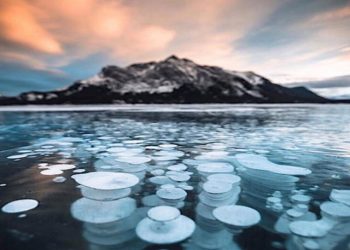 video-meteo-del-lago-abraham-in-canada-con-le-bolle-di-ghiaccio