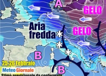 meteo-20-26-febbraio:-maltempo-a-tratti-e-freddo-al-centro-nord.-possibile-gelo-a-seguire-–-in-aggiornamento