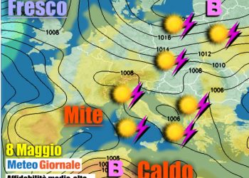 meteo-italia-9-15-maggio:-temporali-sull’italia,-primavera-capricciosa