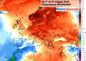 clima-maggio-2018,-caldo-anomalo-eccezionale-in-buona-parte-dell’europa