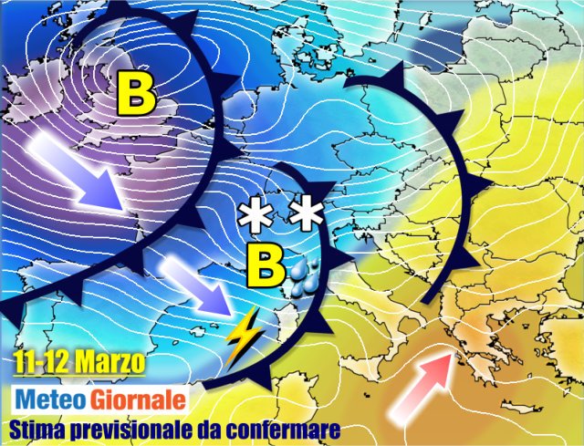 METEO Sino 11 Marzo: MALTEMPO Con Viavai Di PERTURBAZIONI. PIOGGE E ...