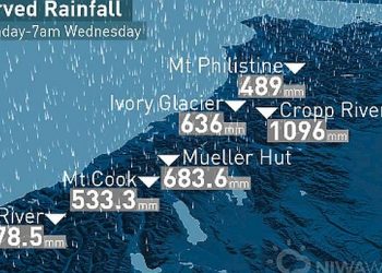 meteo-incredibile-in-nuova-zelanda:-oltre-1000-mm-di-pioggia-in-48-ore!