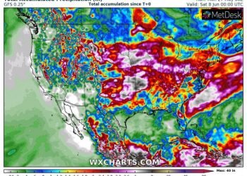 focus-meteo-usa:-previsioni-di-pioggia-esagerata-sugli-stati-centro-occidentali