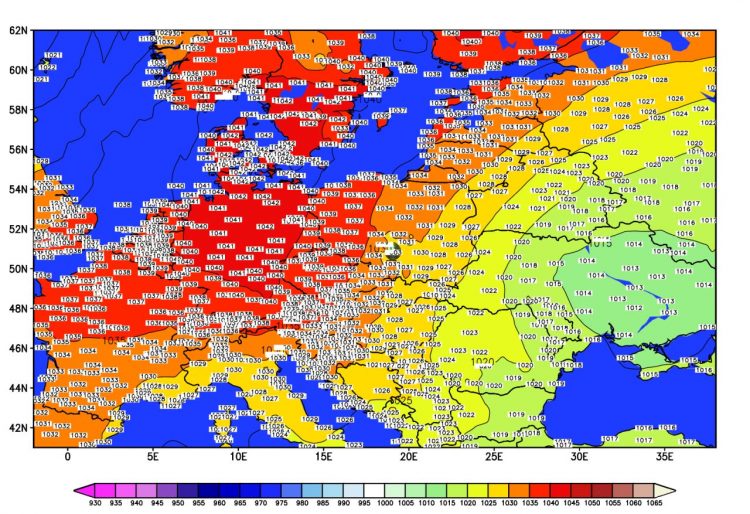 alta-pressione-in-espansione-sul-centro-ovest-europa,-correnti-fredde-verso-l’italia