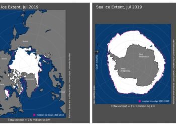 luglio-2019-e-caldo-record:-ghiacci-polari-in-sofferenza-ai-minimi-storici