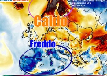 meteo-europa-nel-caos:-caldo-estivo-a-nord,-freddo-in-italia,-evoluzione