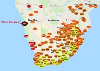 meteo-namibia:-nuovo-record-assoluto-di-caldo-per-l’emisfero-australe