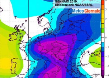 meteo-invernale:-gennaio-2019-ben-piu-freddo-della-media-in-europa-e-italia