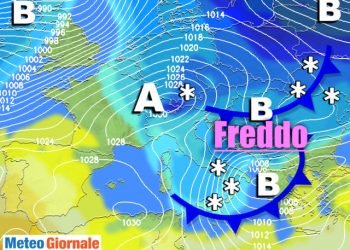 meteo-italia:-due-perturbazioni-con-ondata-di-freddo,-temporali,-grandine-e-neve