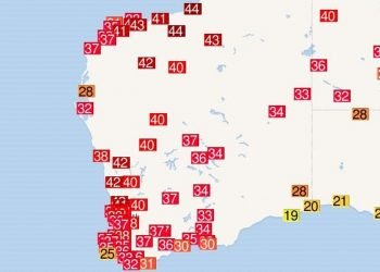 meteo-australia:-40-gradi-a-perth,-e-caldo-record