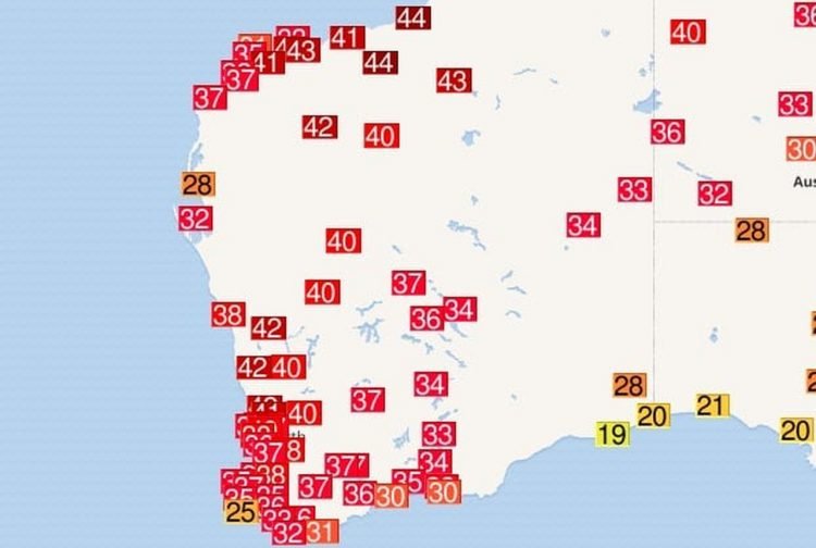 meteo-australia:-40-gradi-a-perth,-e-caldo-record