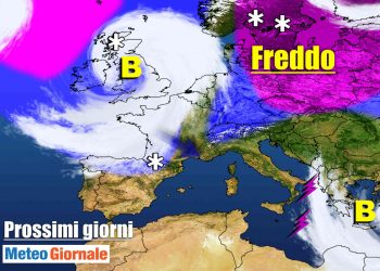 meteo-7-giorni:-weekend-con-qualche-pioggia,-poi-il-freddo-puntera-l’italia