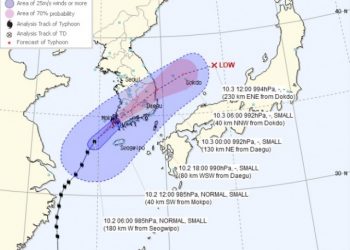 meteo-estremo-oriente:-tifone-mitag-minaccia-corea-del-sud-e-giappone