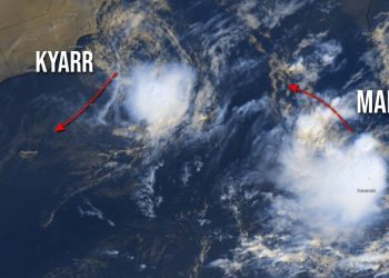 meteo-tropici:-per-la-prima-volta-due-cicloni-insieme-sul-mare-arabico,-da-kyarr-a-maha