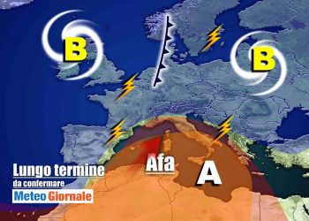 meteo-italia-sino-al-7-luglio,-caldo-d’africa-e-temporali-anche-con-grandine