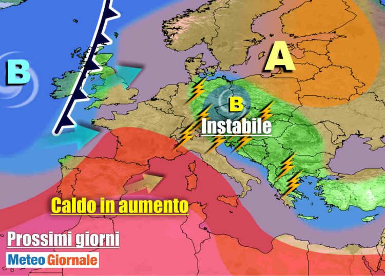 meteo-7-giorni:-qualche-temporale,-ma-caldo-sempre-piu-intenso-dal-weekend