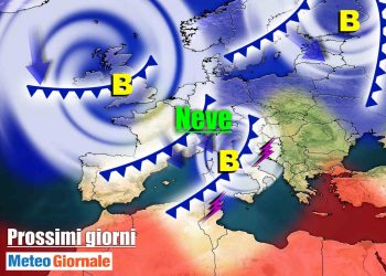 meteo-italia:-frustata-invernale-a-meta-settimana.-neve-e-calo-termico