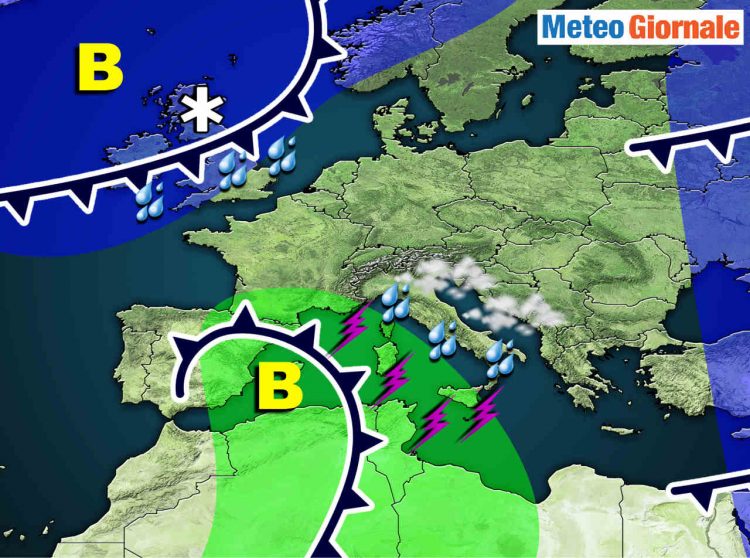 meteo:-weekend-con-perturbazione,-piogge-in-varie-regioni-d’italia