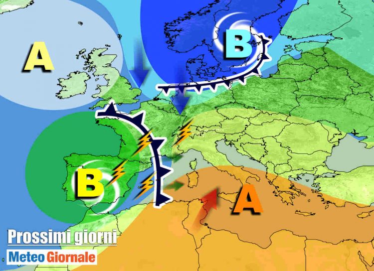 meteo-7-giorni:-da-domenica-primi-temporali,-poi-violento-maltempo-al-nord