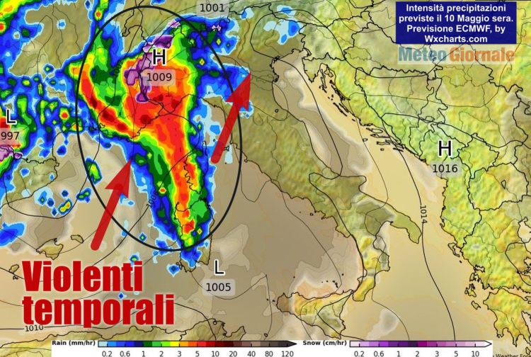 meteo-peggiora-dal-weekend,-ondata-temporali-in-marcia-verso-l’italia