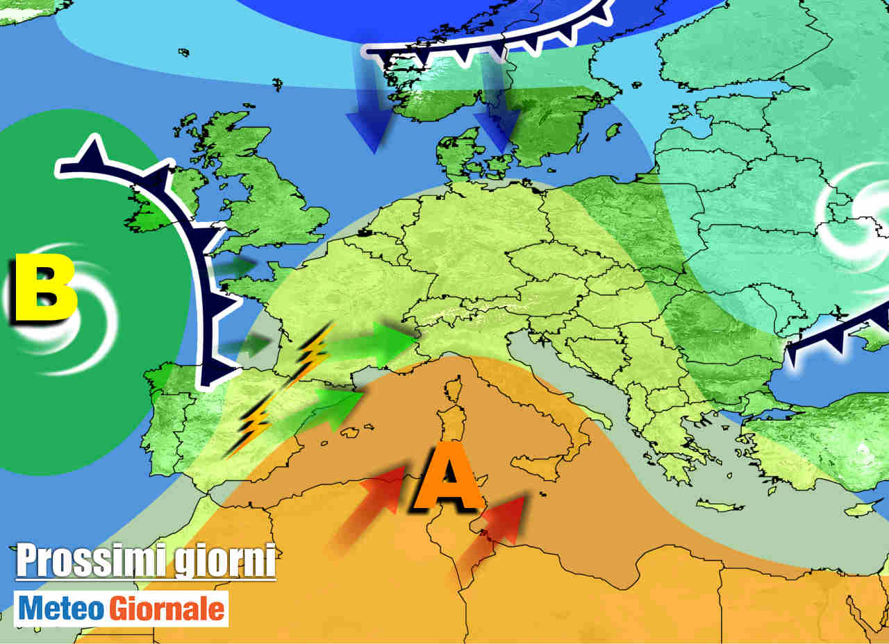 meteo-italia:-anticiclone-africano-fino-al-weekend,-poi-trambusto-micidiale