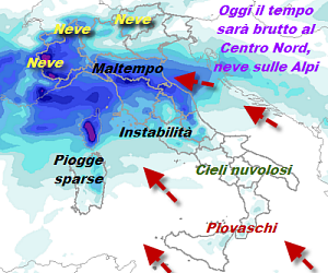 perturbazione-sull’italia,-maltempo-localmente-consistente-al-centro-nord-e-neve-sulle-alpi