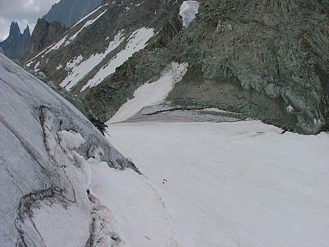 immagine 2 del capitolo 3 del reportage caldo eccezionale escursione sui ghiacciai del monte bianco