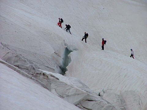 immagine 5 del capitolo 3 del reportage caldo eccezionale escursione sui ghiacciai del monte bianco