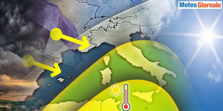 previsioni-meteo-per-il-weekend:-ritorno-dell’anticiclone-e-del-caldo,-seguito-da-un’improvvisa-variazione