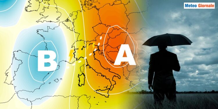 meteo:-l’anticiclone-africano-si-ritira-rapidamente-al-nord,-lasciando-spazio-a-violenti-temporali